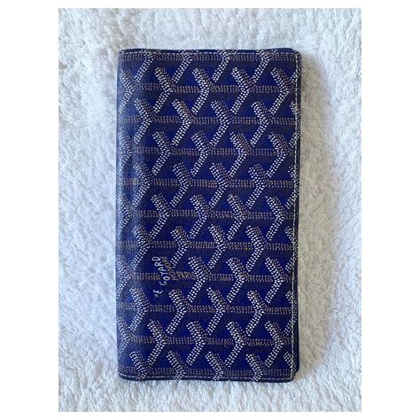 portefeuille goyard bleu|portefeuille petite maroquinerie.